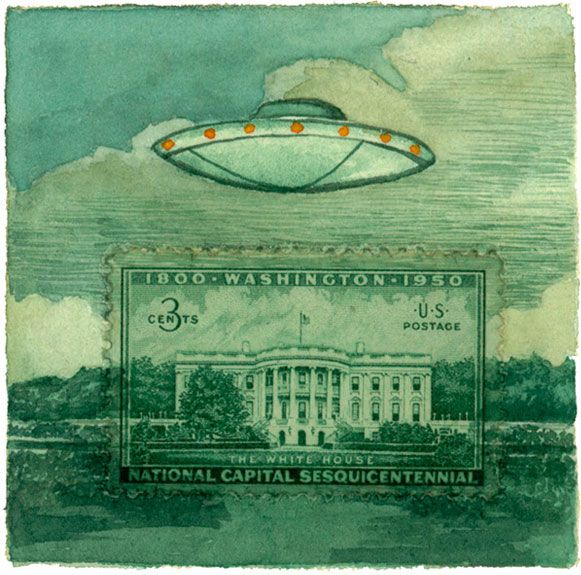 UFO STAMP FACED