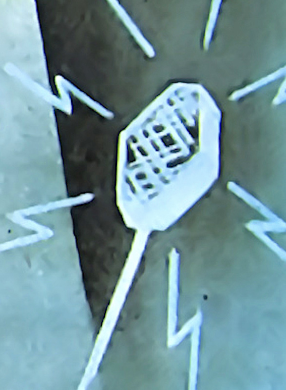 BLUE WHITE MICROPHONE 