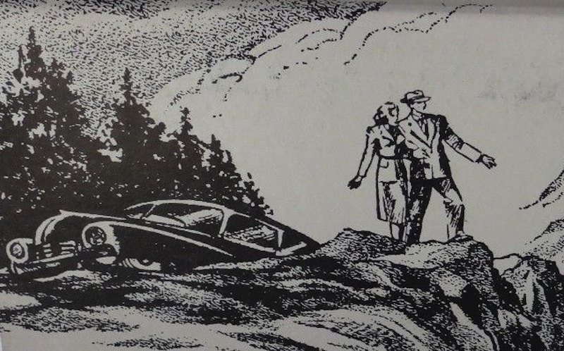 B/W ILLUSTRATION OF COUPLE