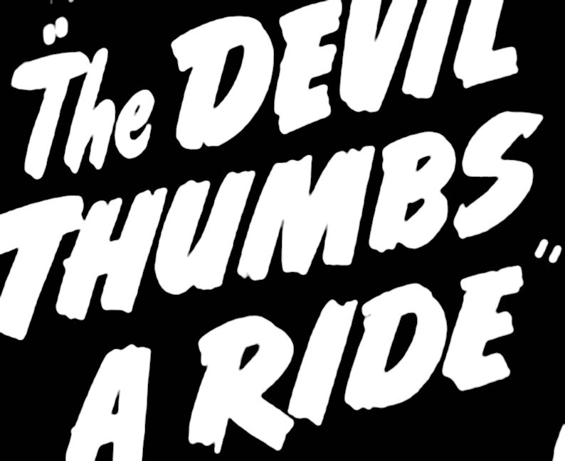 THE DEVIL THUMBS A RIDE  LOGO 