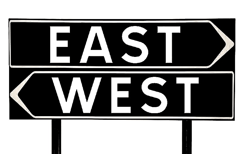 EAST WEST BLACK AND WHITE