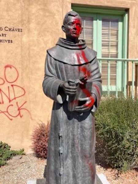 PADRE CHAVEZ DEFACED