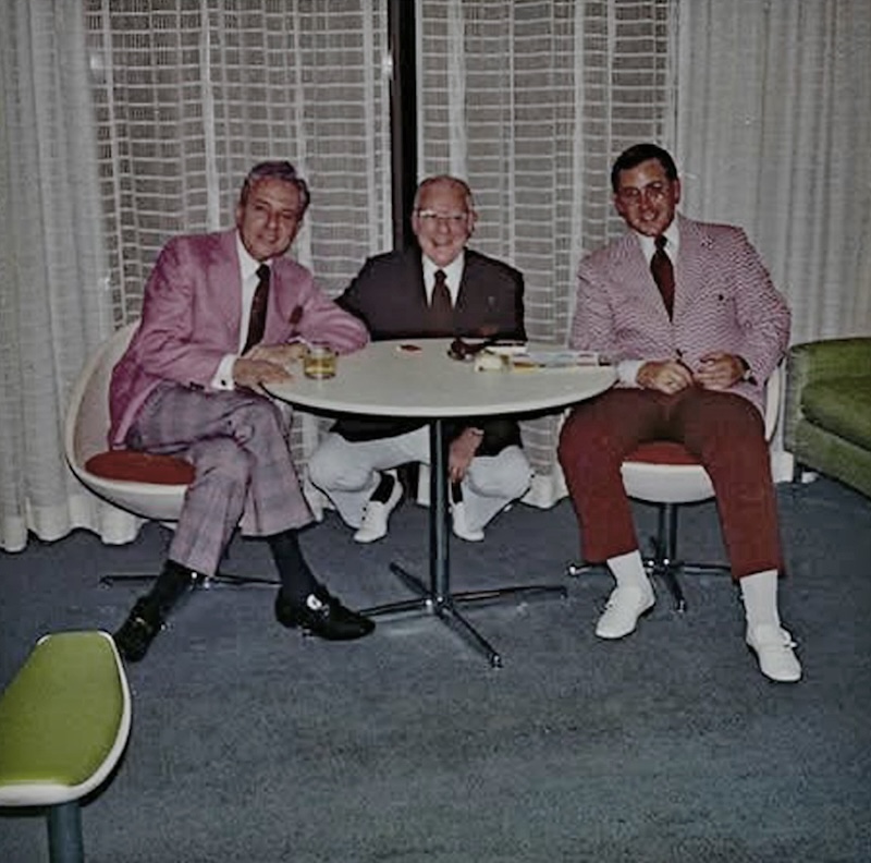 THREE MEN READY FOR TOUR -- NO