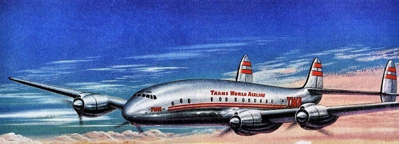 TWA TRI TAIL FLYING