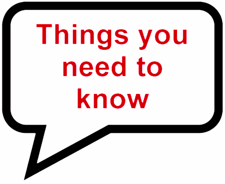 THINGS YOU NEED TO KNOW RED LETTERS
