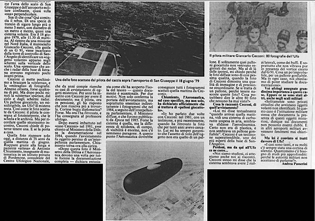 UFO ARTICLE 1979 ITALY BOTTOM