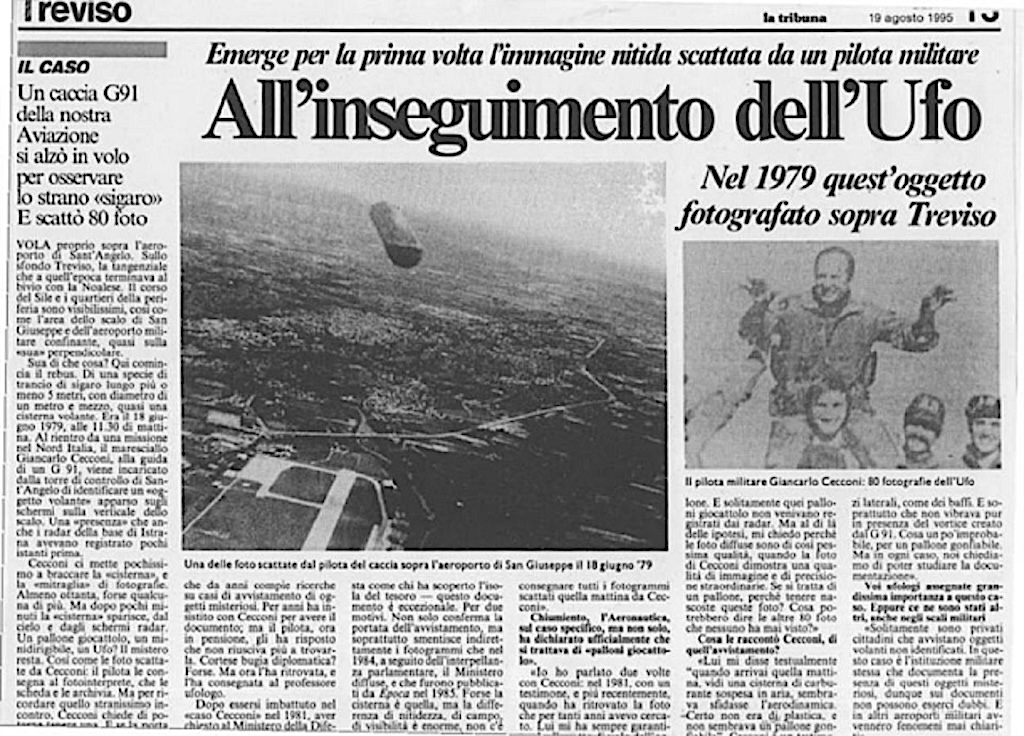 UFO ARTILE TOP 1979 ITALY