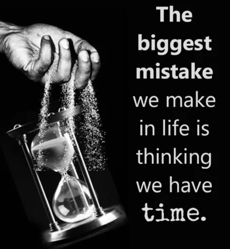 WISDOM LIFE MISTAKE TIME