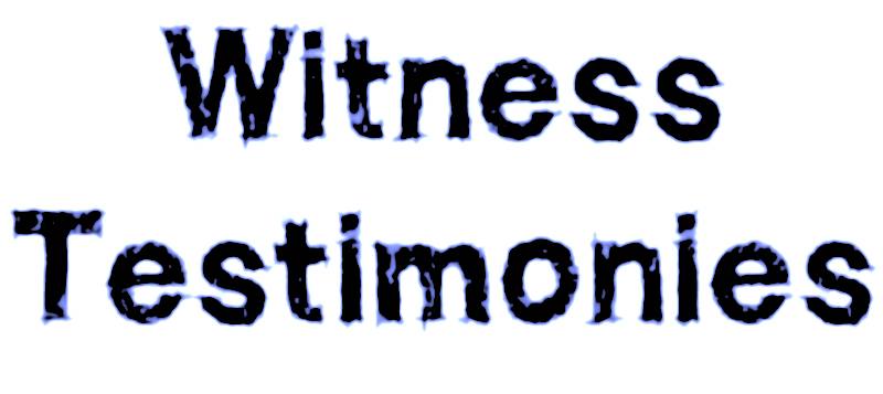 WITNESS TESTIMONIES
