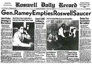 ROSWELL 1947 NEWSPAPER-DENIAL