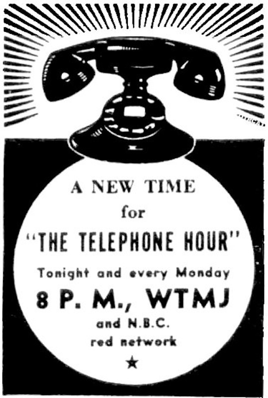 BELL TELEPHONE HOUR ADD