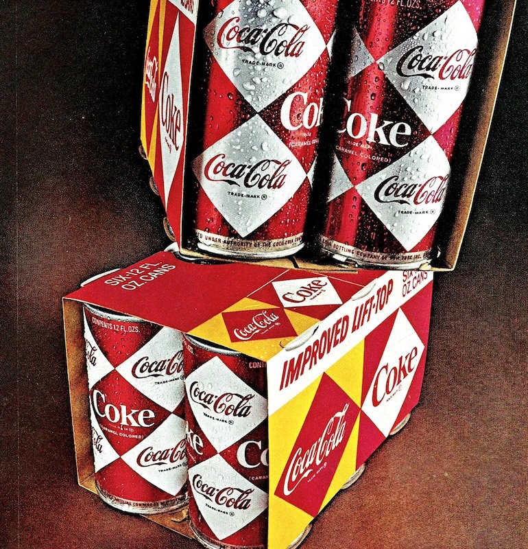 COCA COLA CANS 1960s