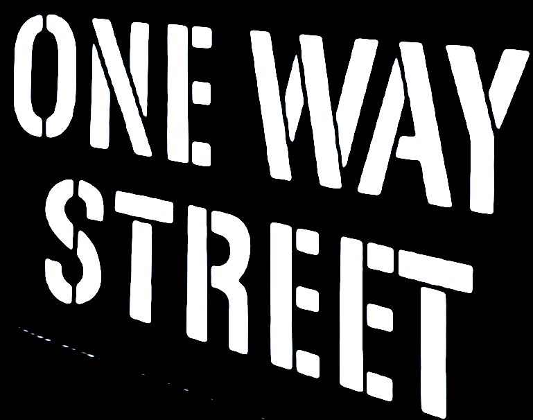 ONE WAY STREET LOGO BW