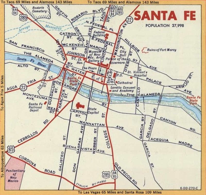 ROUTE66 MAP SANTA FE