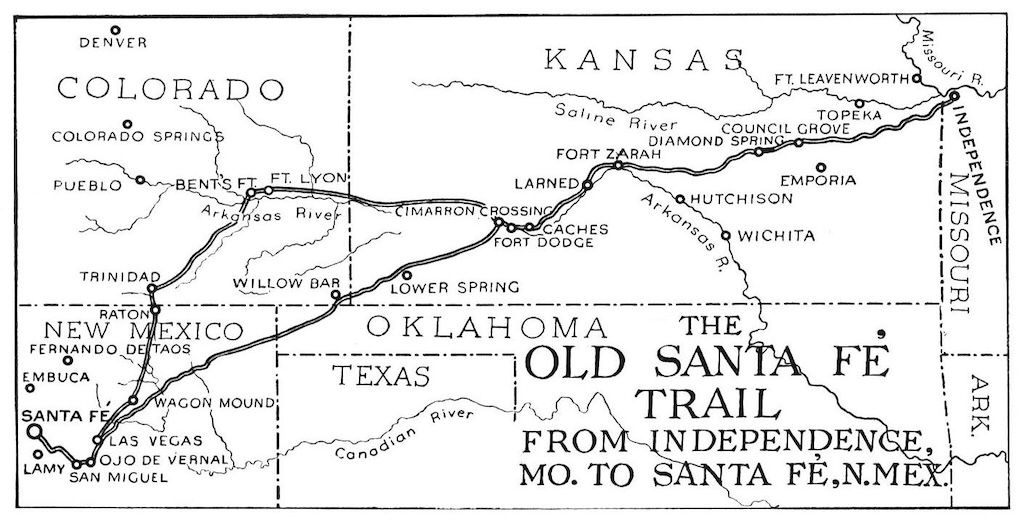 SANTA FE TRAIL MAP 800