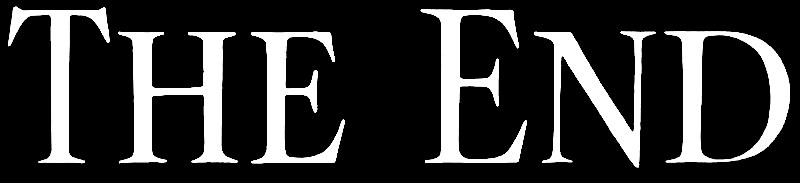 THE END LOGO BW