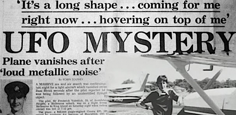 UFO ARTICLE OZ PILOT VANISHES