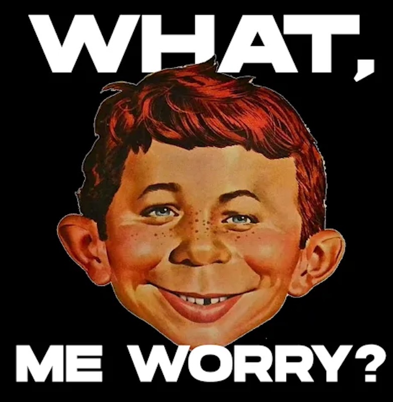 WHAT ME WORRY BLACK BG800